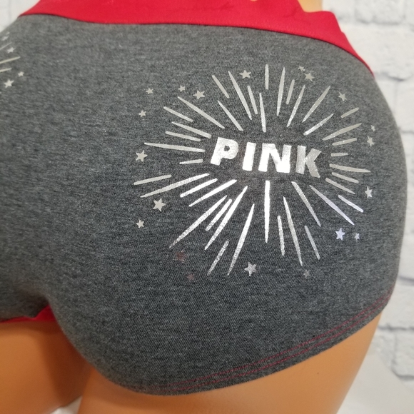 PINK Victoria's Secret Foil Bling Boyshort Panty Extra Large New - Picture 5 of 12